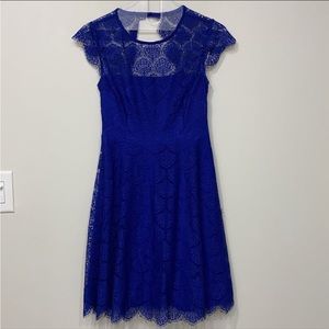 Macy’s Royal Blue A line Midi dress size XS